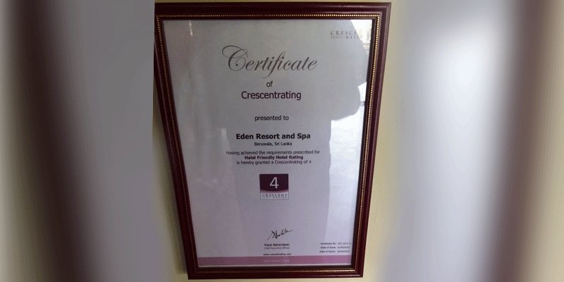 Expiry of Crescent Rating of Eden Resort & Spa Beruwala