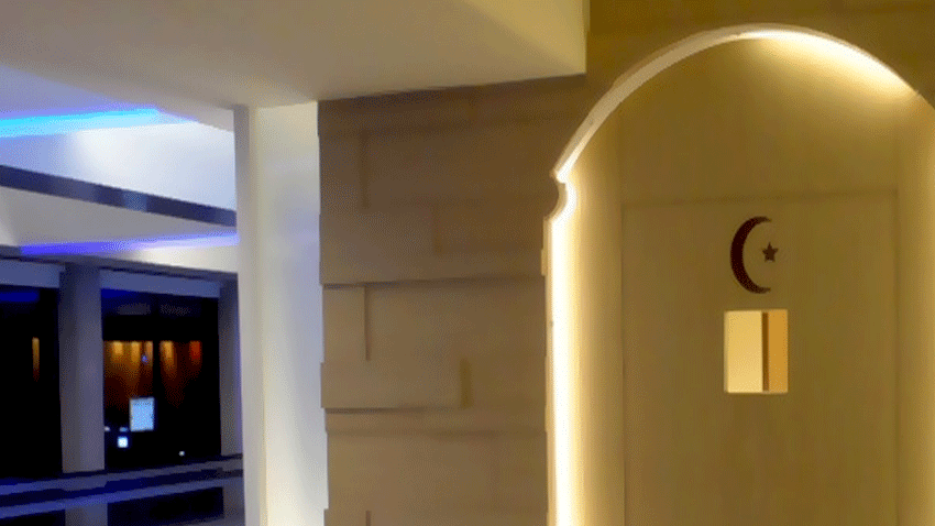 Why is the availability of prayer facilities so important to Muslim travelers?