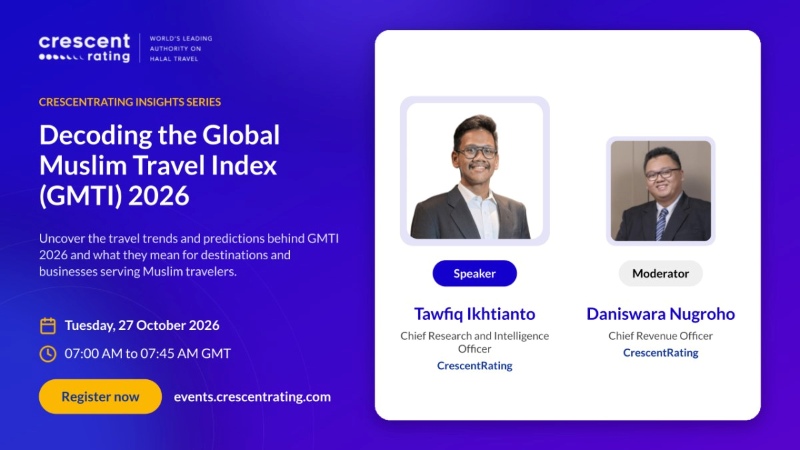 CrescentRating Insights Webinar Series: Decoding the Data Behind Global Muslim Travel Index 2026