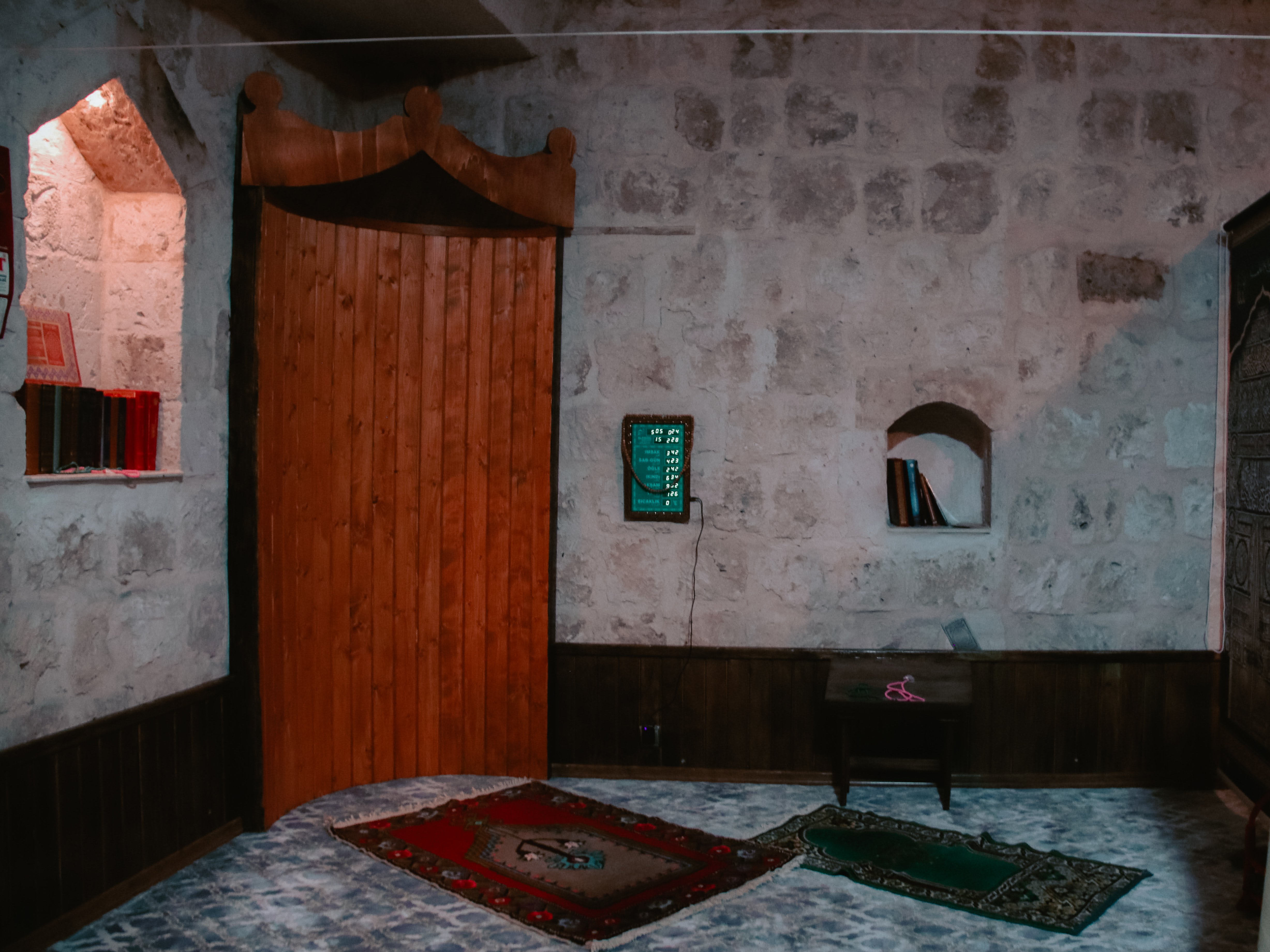 Prayer room at Sah Saray Cave Suites